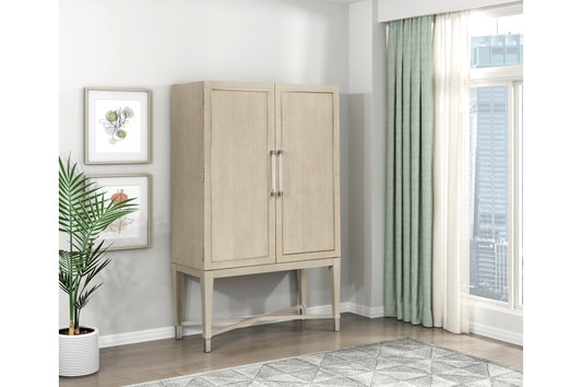 Genoa Light Oak Bar Cabinet 1312-44C