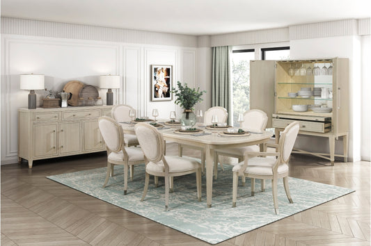 Genoa Oak Finish 7 Pc Dining Set 1312-96*7