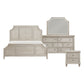 Leander 4 Pc Brownish Gray Finish Bedroom Set