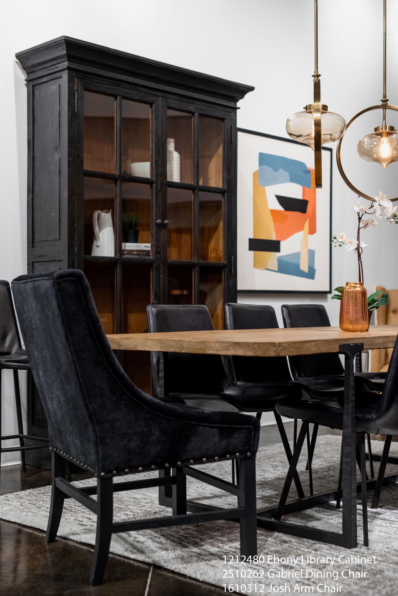 Josh Black Dining Chair 1610312 - Set of 2