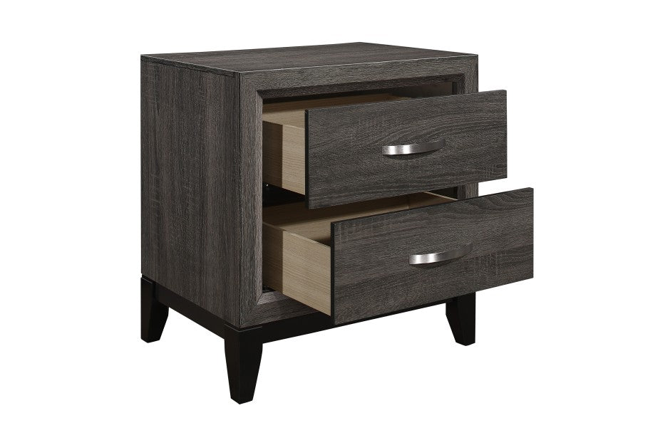 Davi Gray Finish 4 Pc Homelegance Bedroom Set