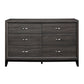 Davi Gray Finish 4 Pc Homelegance Bedroom Set