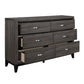 Davi Gray Finish 4 Pc Homelegance Bedroom Set