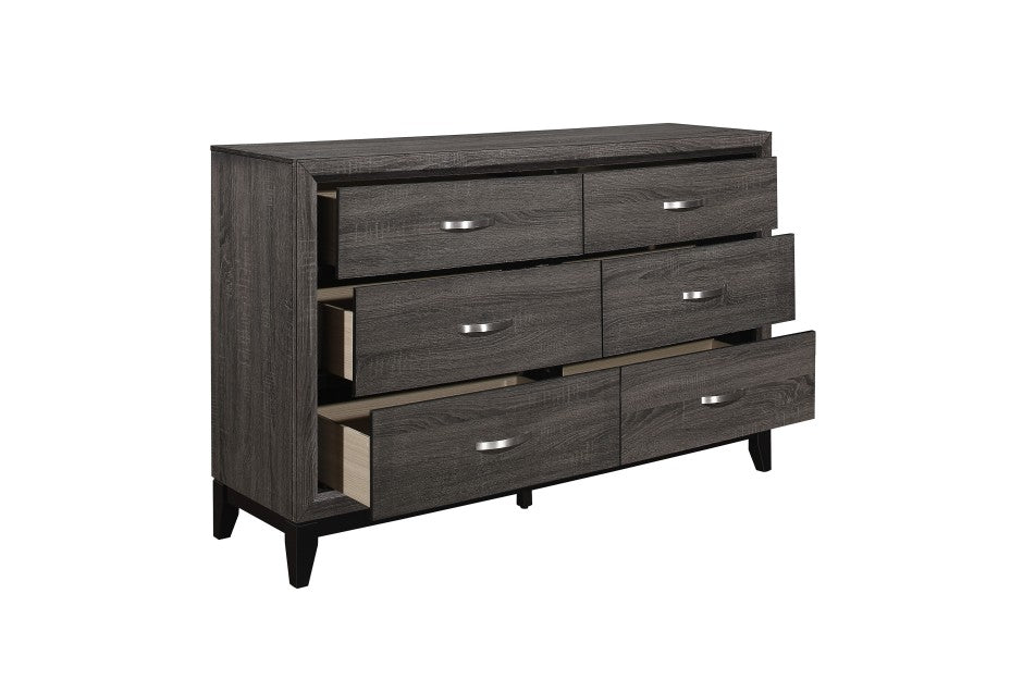 Davi Gray Finish 4 Pc Homelegance Bedroom Set
