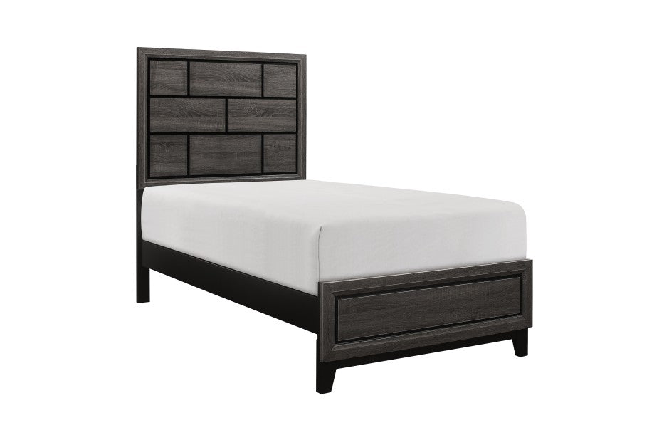 Davi Gray Finish 4 Pc Homelegance Bedroom Set