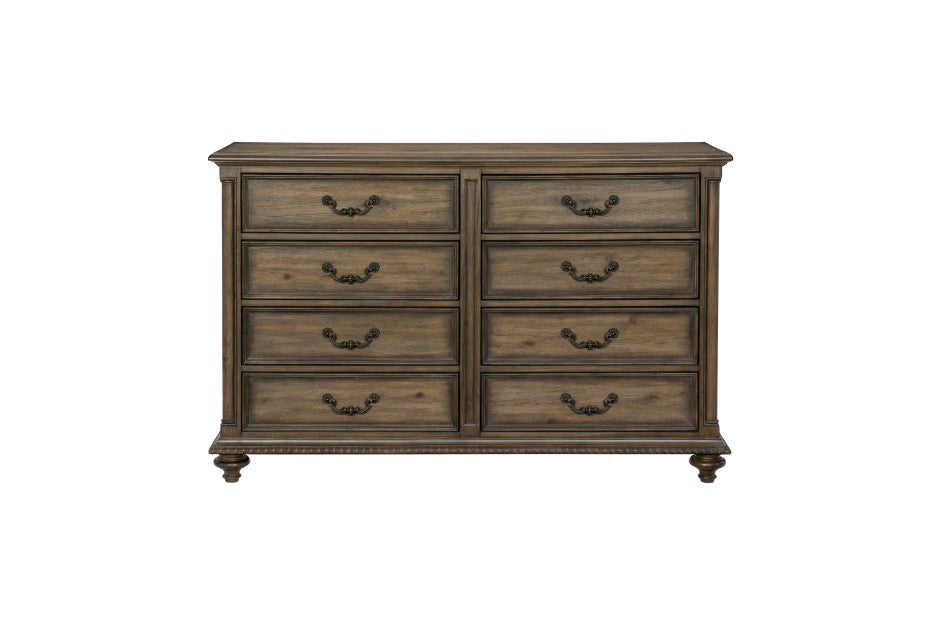 Rachelle Weathered Pecan 4 Pc Bedroom Set