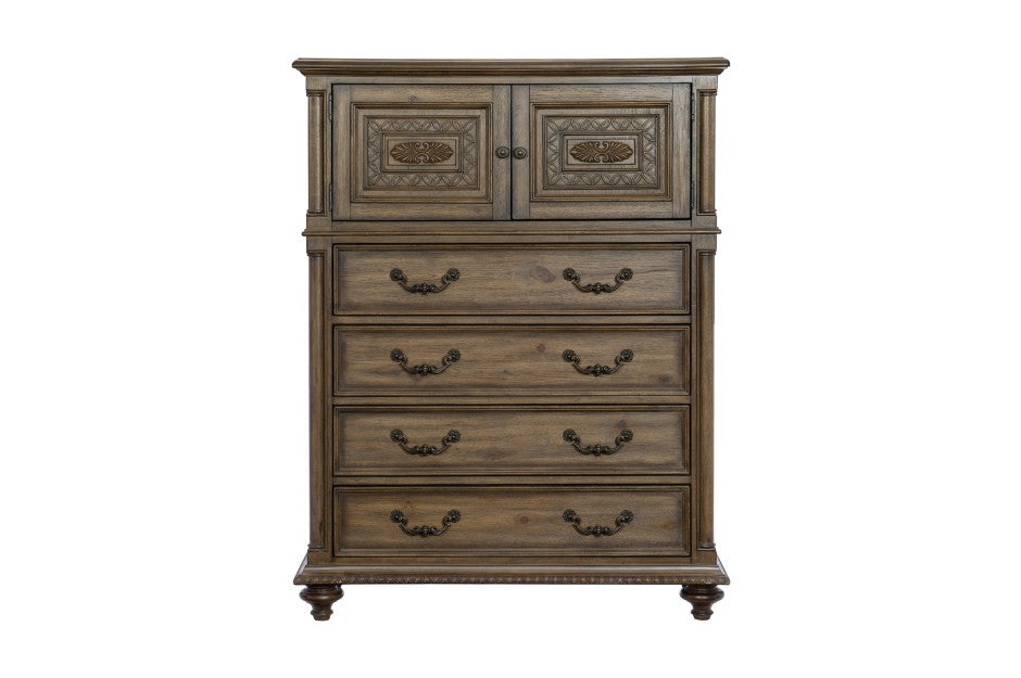 Rachelle Weathered Pecan Chest 1693-9
