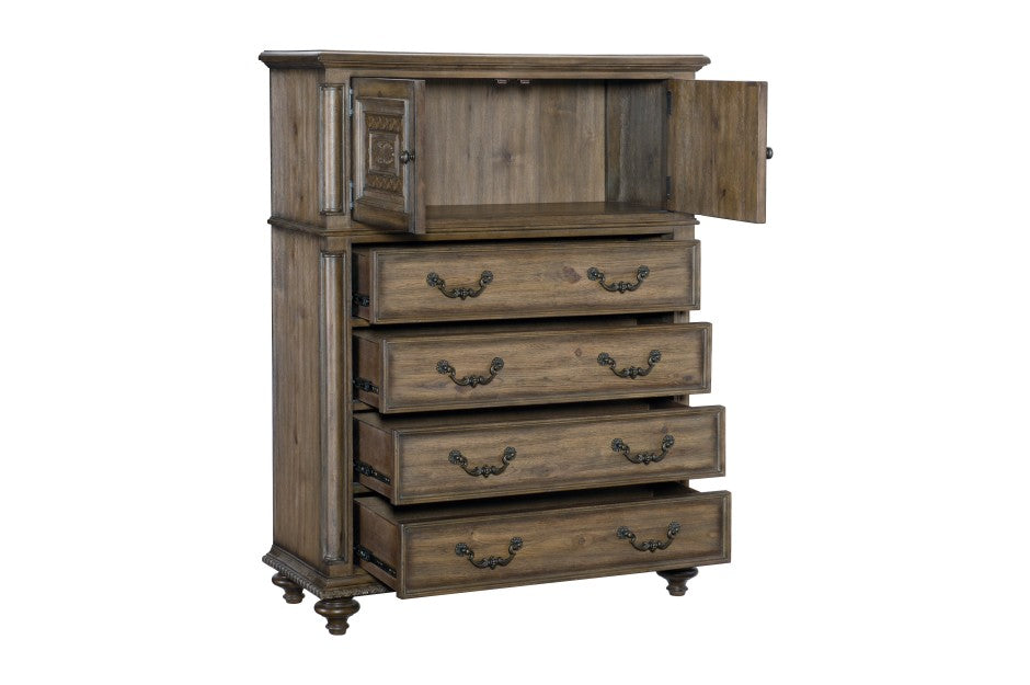 Rachelle Weathered Pecan Chest 1693-9
