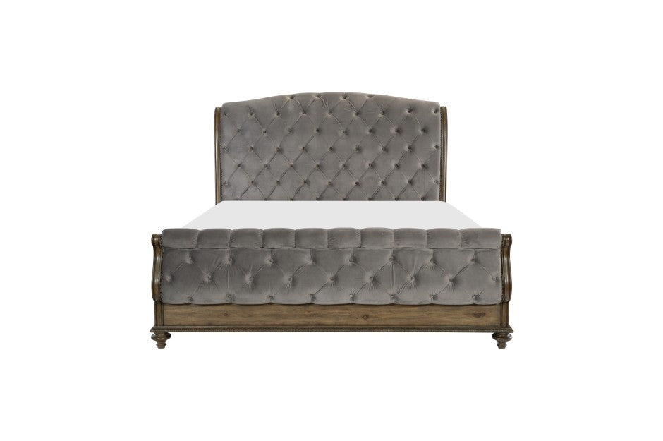 Rachelle Weathered Pecan 4 Pc King Bedroom