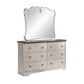 Cosmos Furniture Rose 4 Pc Champagne Bedroom Set