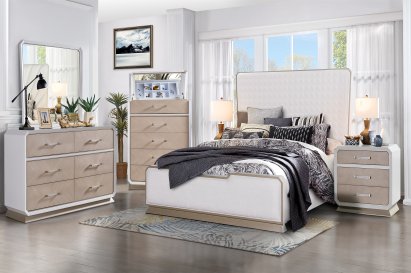 Cosmo Furniture Dior 4 Pc Bedroom Set