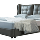 1806 Gray Leather Storage Bed by ESF