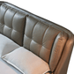 1806 Gray Leather Storage Bed by ESF