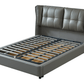 1806 Gray Leather Storage Bed by ESF