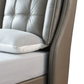 1806 Gray Leather Storage Bed by ESF