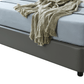 1806 Gray Leather Storage Bed by ESF