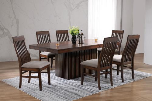 Colección de comedor Briarwood de 7 piezas de Coaster
