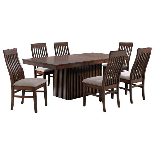 Colección de comedor Briarwood de 7 piezas de Coaster
