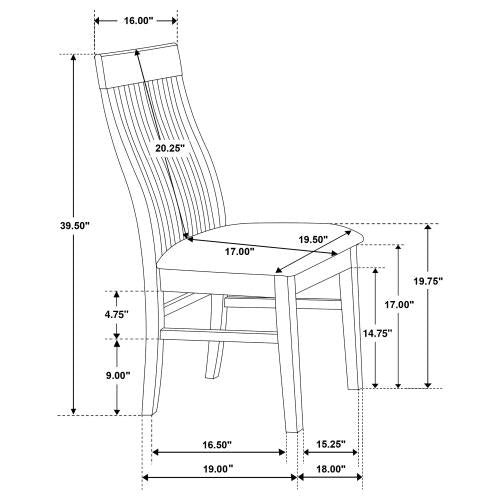 Colección de comedor Briarwood de 7 piezas de Coaster