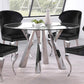 Alaia 5 Pc Glass Top Dining Set - 2 Chairs