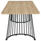 Mesa de comedor con base en forma de remolino Altus Roble natural 193531