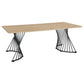 Mesa de comedor con base en forma de remolino Altus Roble natural 193531