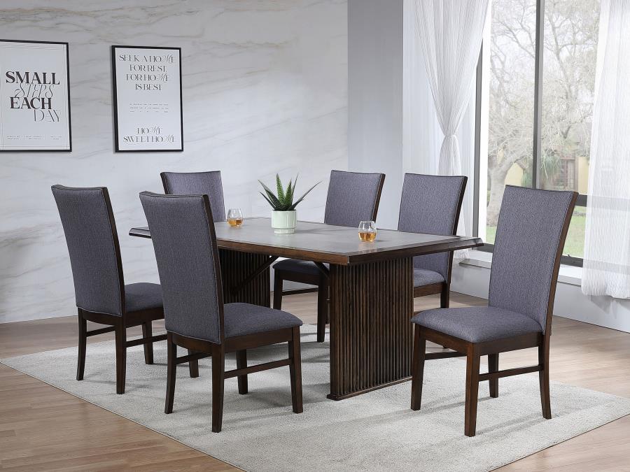 Sherwood 7 Pc Ceramic Top Dining Set 193591-S7