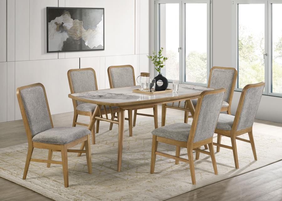 Croyden Mid Century Ceramic Top Dining Set