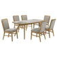 Croyden Mid Century Ceramic Top Dining Set