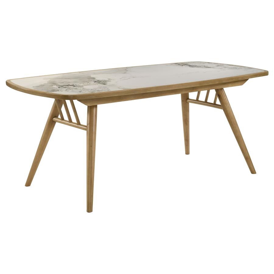 Croyden Mid Century Ceramic Top Dining Set