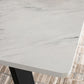 Mayer Faux White Marble Dining Set - Coaster Furniture