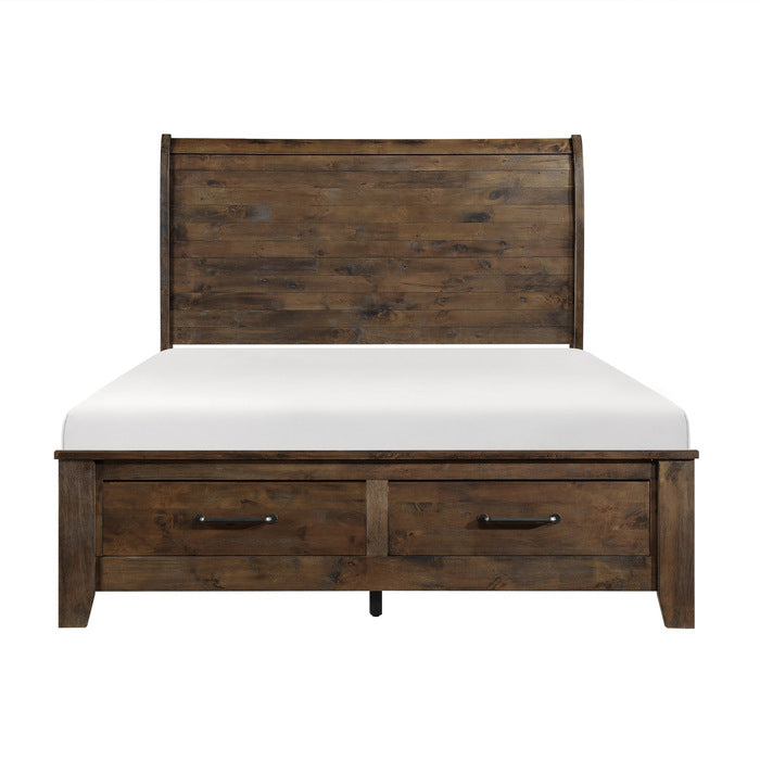 Jerrick 4 Pc Burnished Brown Bedroom by Homelegance