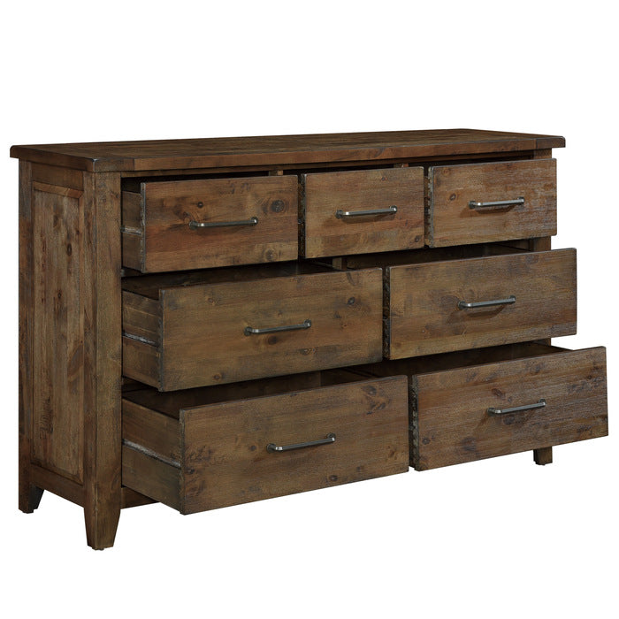 Jerrick 4 Pc Burnished Brown Bedroom by Homelegance