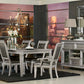 Bevelle 7 Pc Silver Dining Collection w/Extension