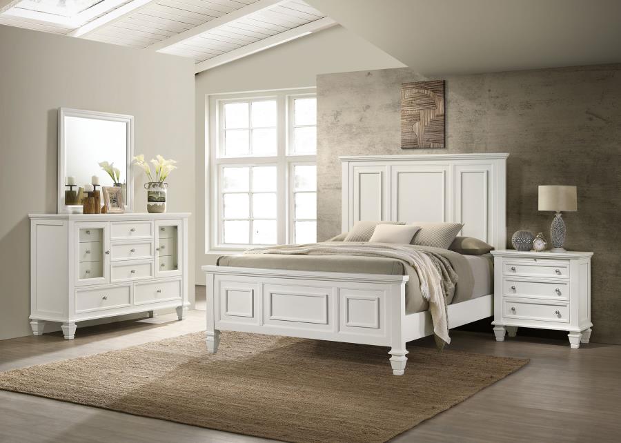 Muebles de dormitorio Sandy Beach - Acabado blanco