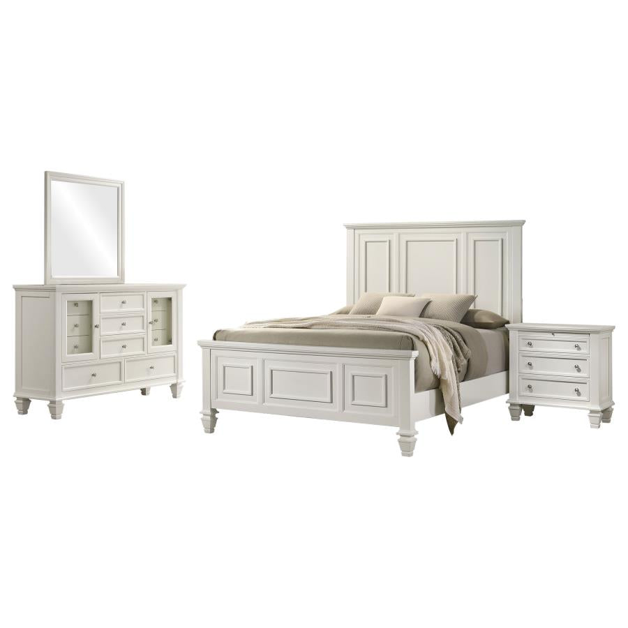 Muebles de dormitorio Sandy Beach - Acabado blanco
