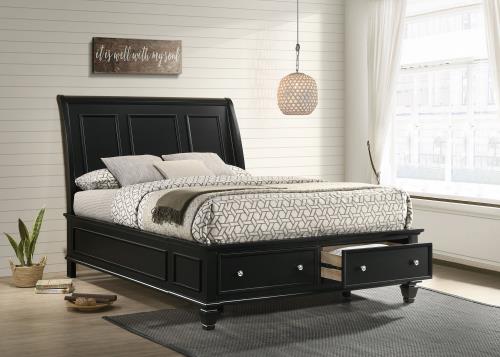 Coaster 201329 Sandy Beach Bedroom Set - Black Finish