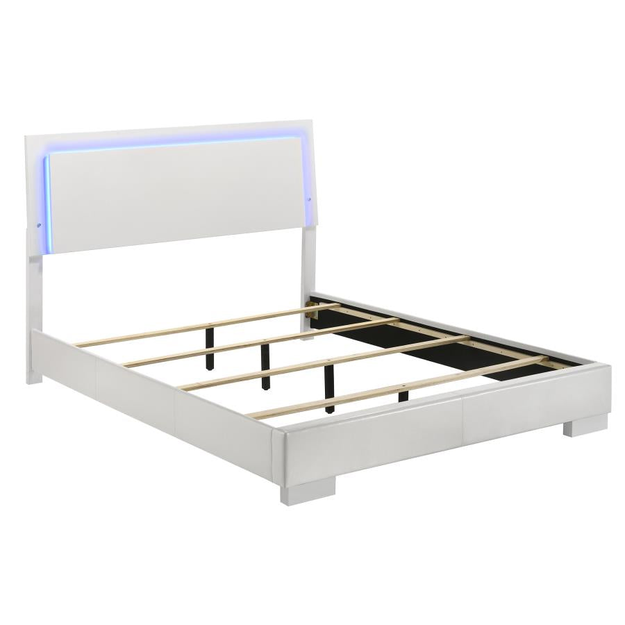 Felicity by Coaster Contemporary Bedroom Collection - White Finish