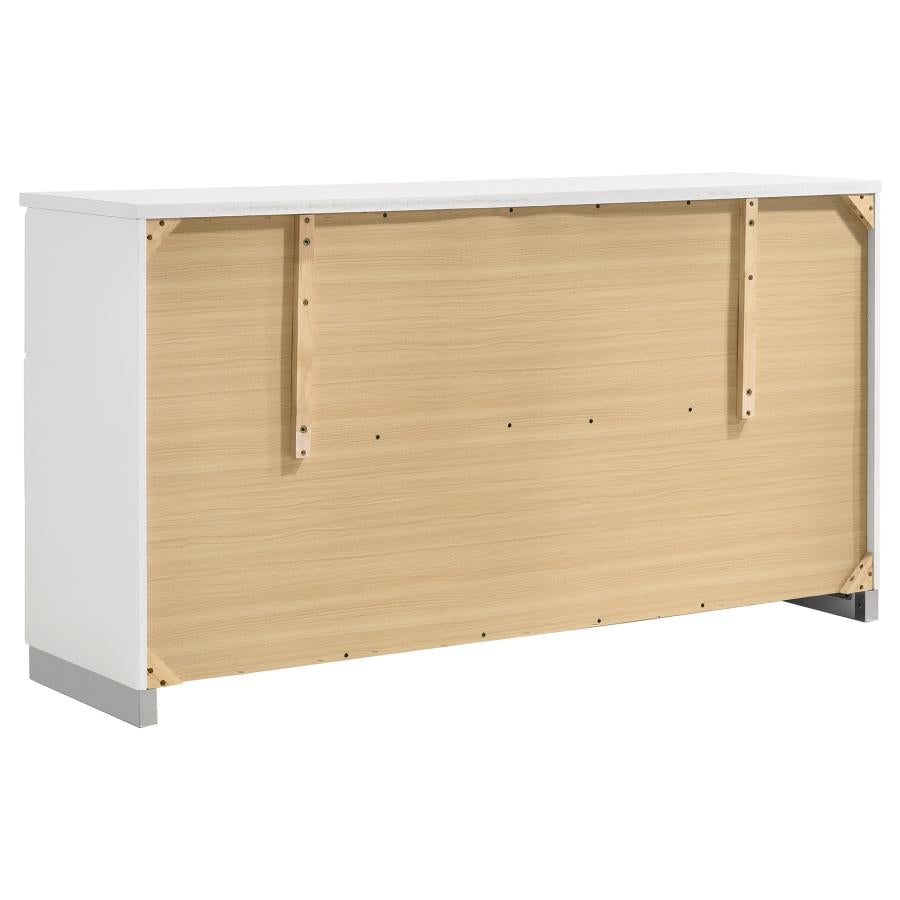 Felicity by Coaster Contemporary Bedroom Collection - White Finish