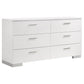 Felicity by Coaster Contemporary Bedroom Collection - White Finish