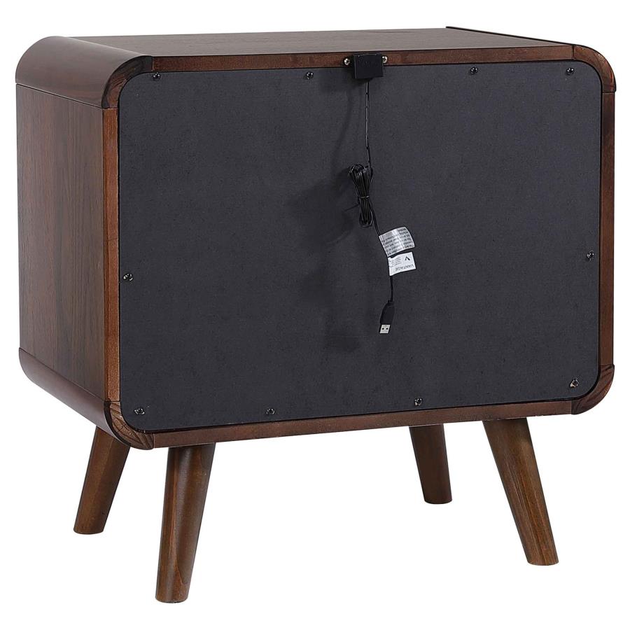 Robyn 4 Pc Twin Bedroom Set Dark Walnut
