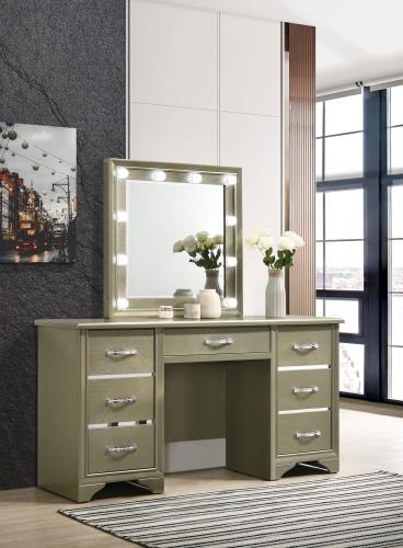 Beaumont 205297 Vanity Desk w/LED Mirror