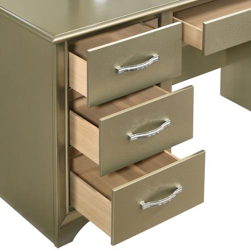 Beaumont 205297 Vanity Desk w/LED Mirror