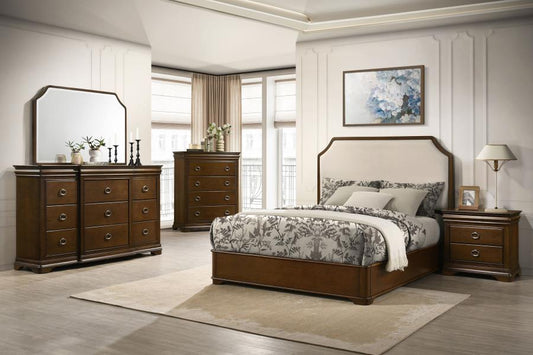 Garland 4 Pc Brown Cherry Bedroom Set by Coaster