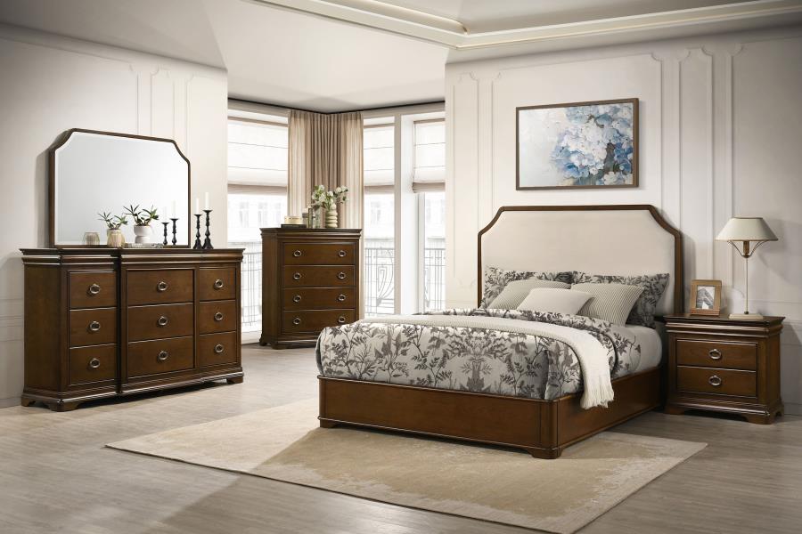 Garland Brown Cherry 4 Pc King Bedroom Set