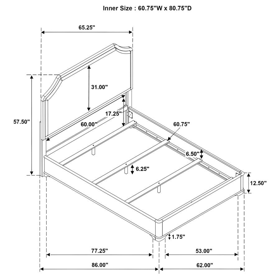Garland 4 Pc Brown Cherry Bedroom Set by Coaster