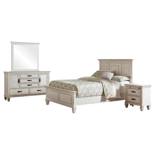 Franco Bedroom Collection - Antique White Finish
