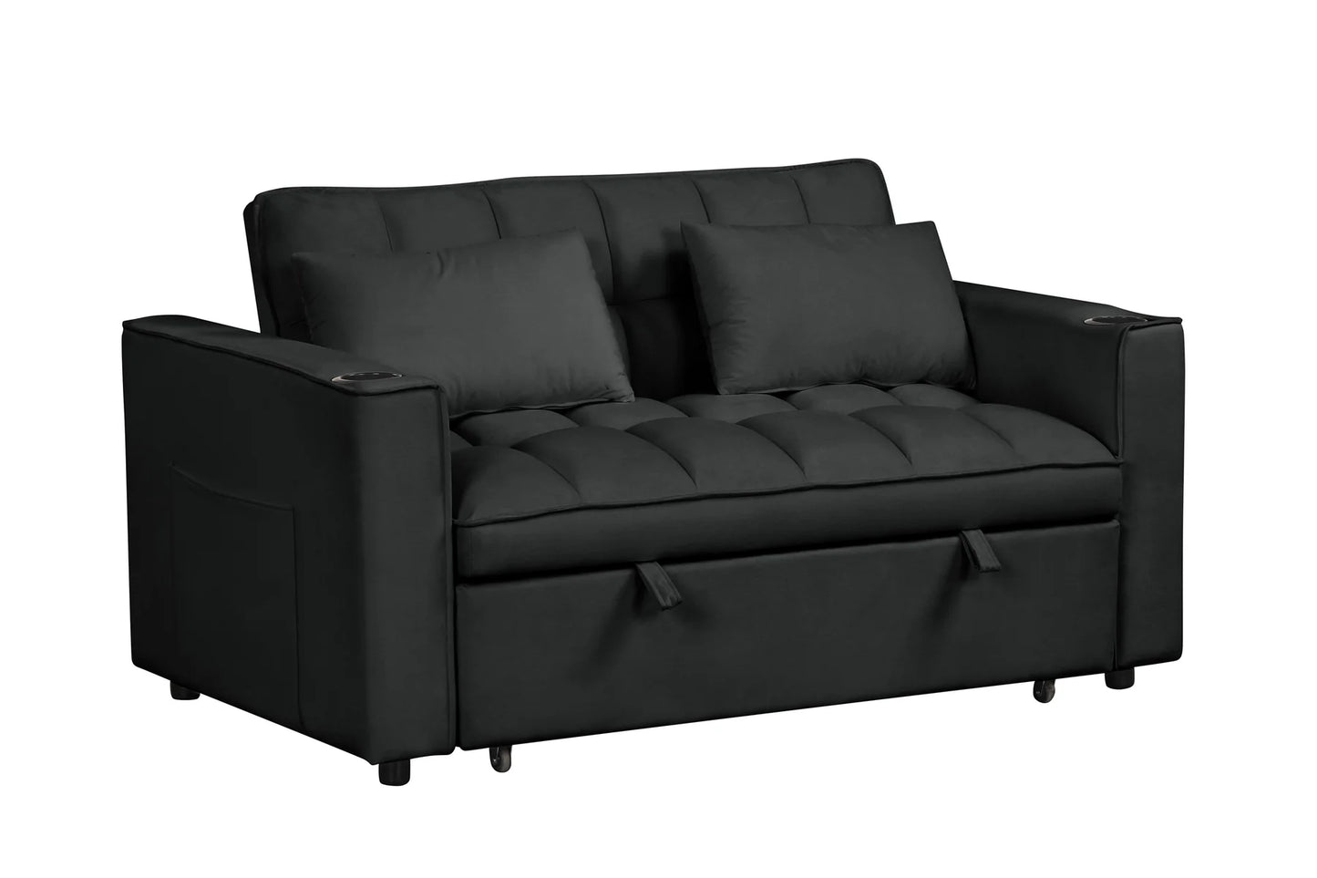 Pullout Sofa Sleeper 2098 - 3 Velvet Colors