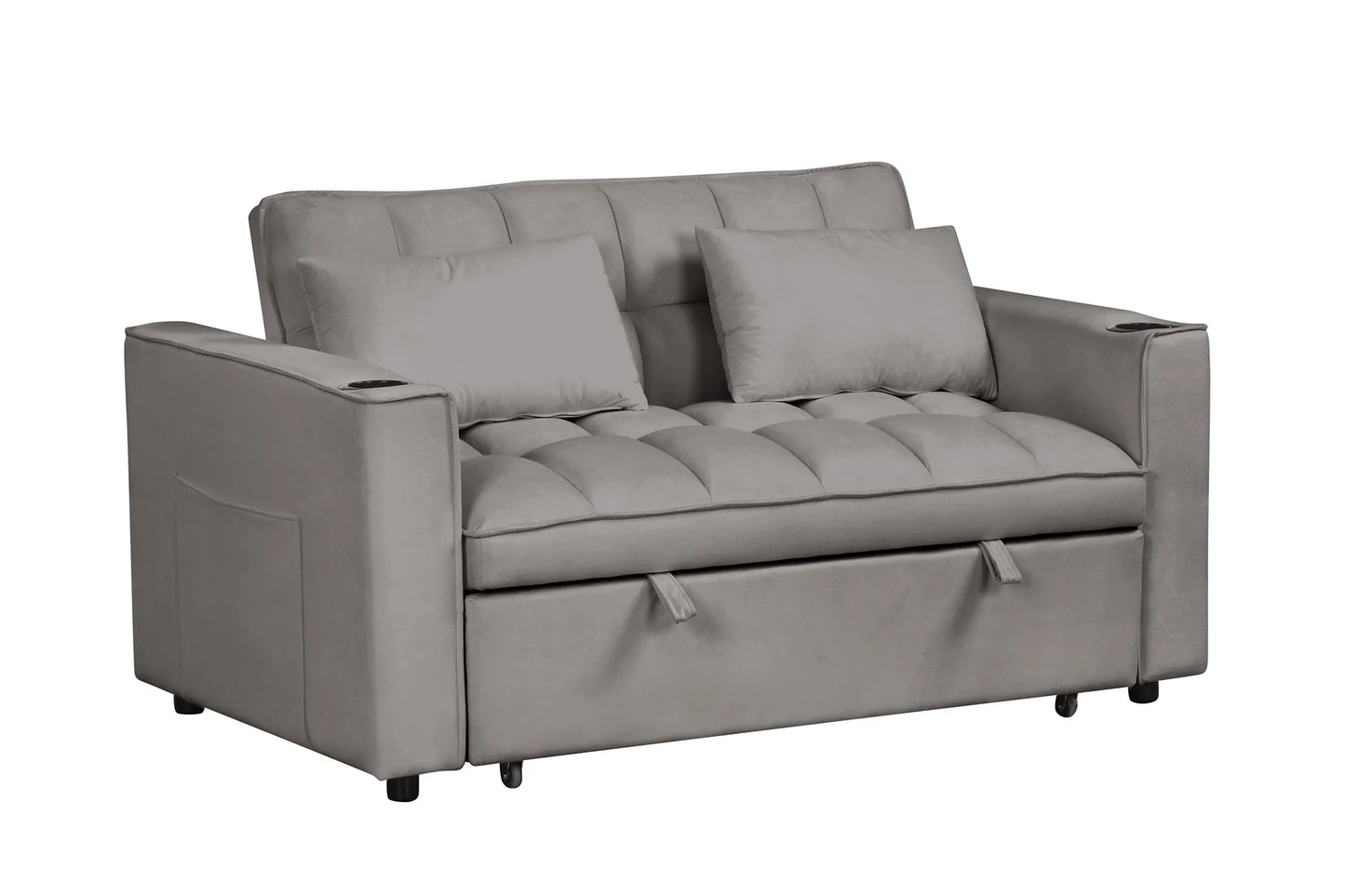 Pullout Sofa Sleeper 2098 - 3 Velvet Colors