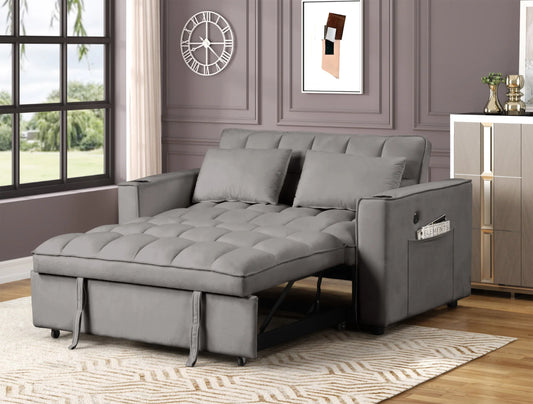 Pullout Sofa Sleeper 2098 - 3 Velvet Colors